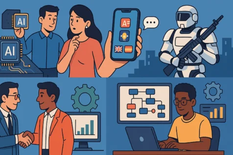 Chips de IA, traducción instantánea, robots en Zacatecas, alianzas digitales y automatización total
